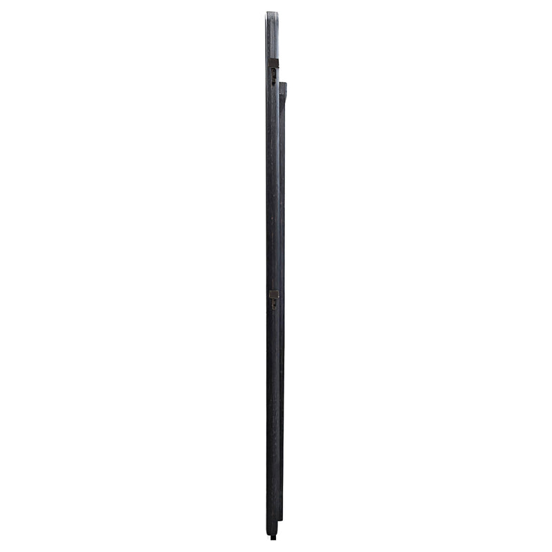 Leandro 76-inch Full Length Floor Mirror Burnished Black - detail 5