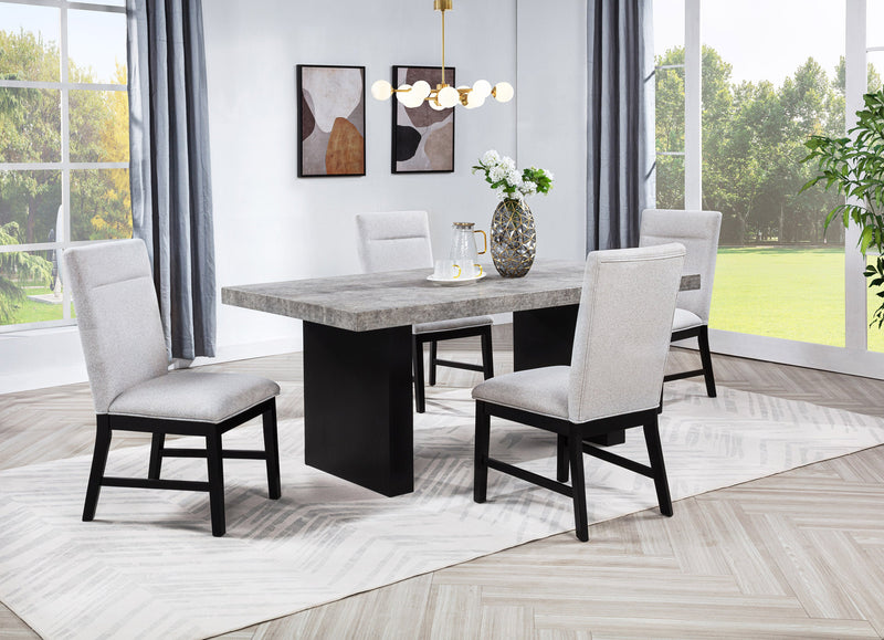 Crownmark Sebastian Dining Set - Grey 5-Piece Dining Set