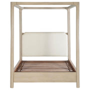 Solano 85-inch Queen Canopy Bed Weathered Mango - detail 3