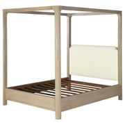 Solano 85-inch Queen Canopy Bed Weathered Mango - detail 4