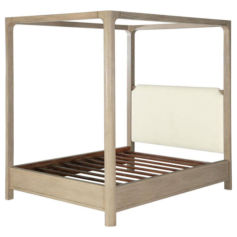 Solano 85-inch Queen Canopy Bed Weathered Mango - detail 4