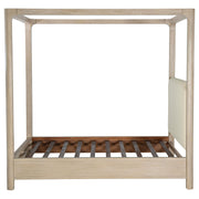 Solano 85-inch Queen Canopy Bed Weathered Mango - detail 5