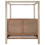 Solano 85-inch Queen Canopy Bed Weathered Mango - detail 7