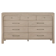 Solano 9-drawer Bedroom Dresser Cabinet Weathered Mango - detail 3