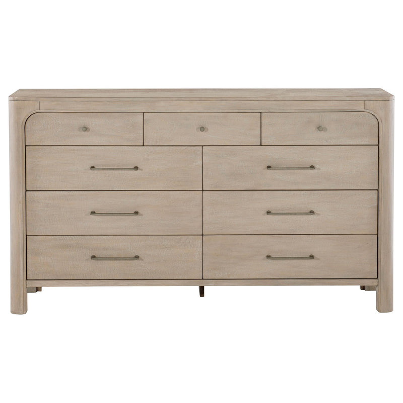 Solano 9-drawer Bedroom Dresser Cabinet Weathered Mango - detail 3
