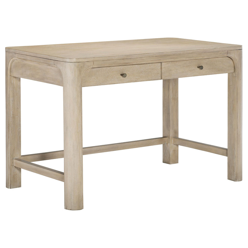 Solano 2-drawer Makeup Table Vanity Desk Weathered Mango - alternate view