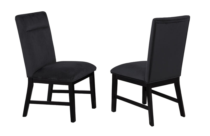Set of 2 Sebastian Side Chairs Black