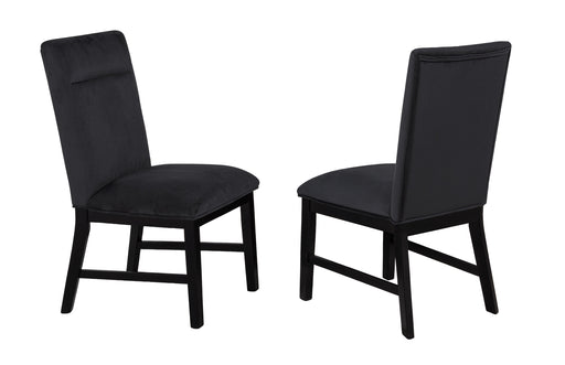 Crownmark Set of 2 Sebastian Side Chairs Black