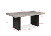 Crownmark Sebastian Dining Set - Grey