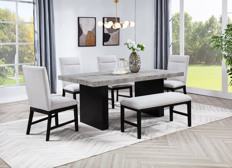 Crownmark Sebastian Dining Set - Grey