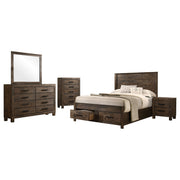 Woodmont 5-piece Queen Bedroom Set Rustic Golden Brown - alternate view
