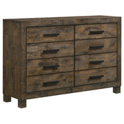 Woodmont 5-piece Queen Bedroom Set Rustic Golden Brown - detail 7