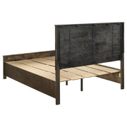 Woodmont Wood Queen Storage Panel Bed Rustic Golden Brown - detail 5