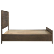 Woodmont Wood Queen Storage Panel Bed Rustic Golden Brown - detail 6