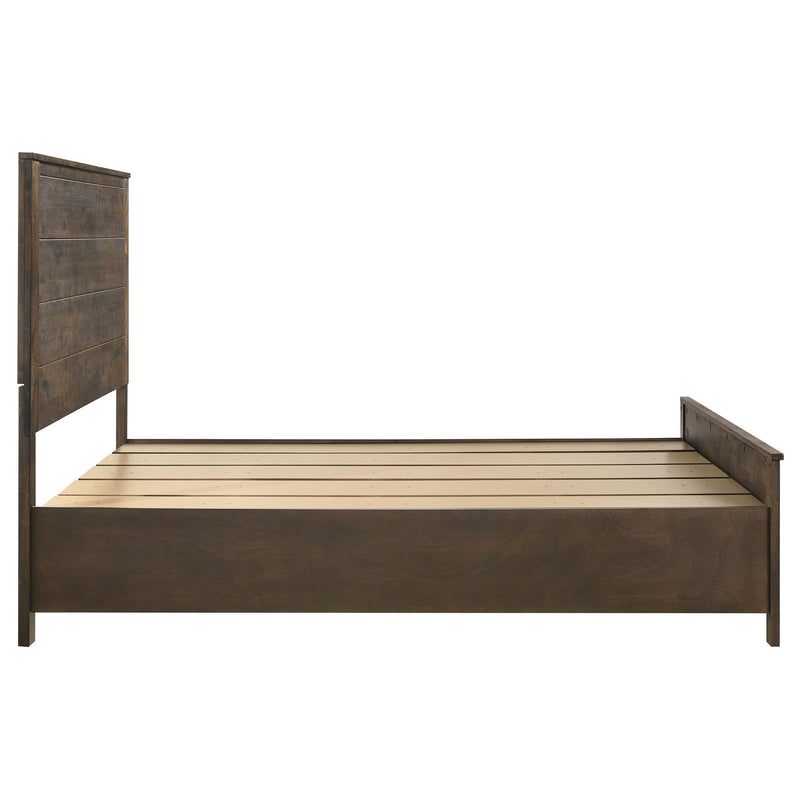 Woodmont Wood Queen Storage Panel Bed Rustic Golden Brown - detail 6