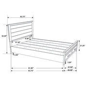 Woodmont Wood Queen Storage Panel Bed Rustic Golden Brown - detail 8