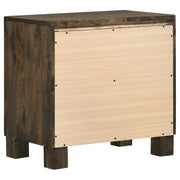 Woodmont 2-drawer Nightstand Rustic Golden Brown - detail 6