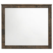 Woodmont Dresser Mirror Rustic Golden Brown - detail 3