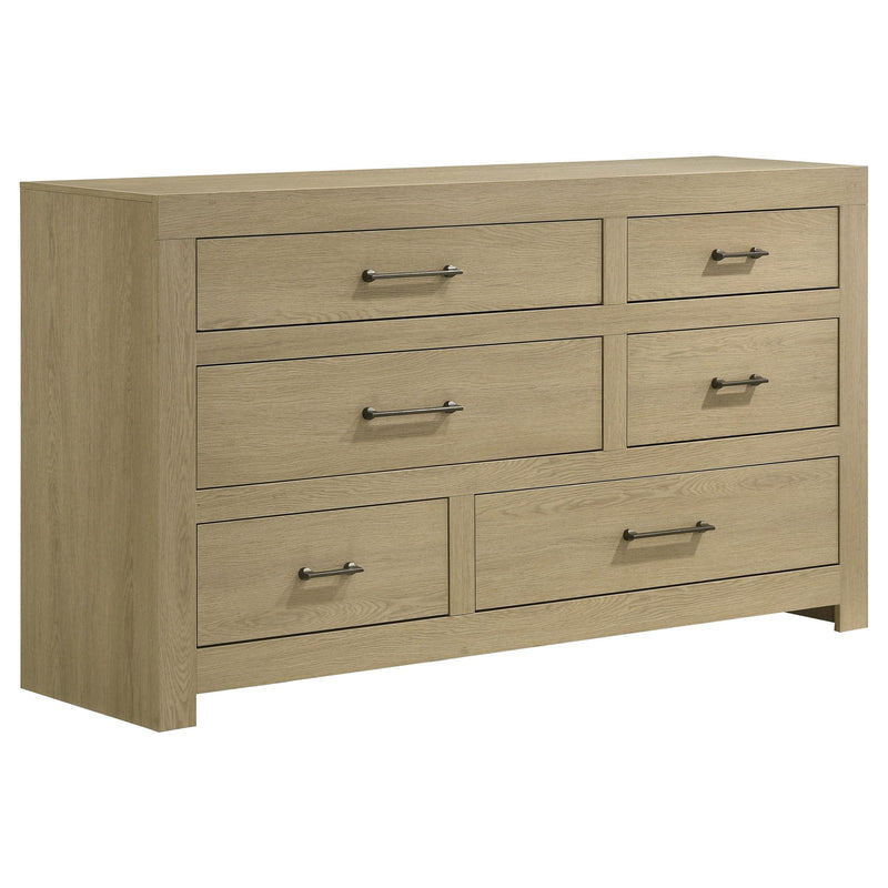 Hendricks 5-piece Queen Bedroom Set Light Oak - detail 7