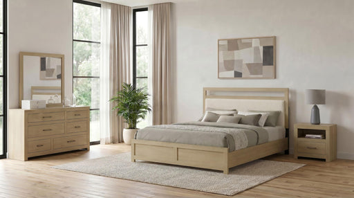 Hendricks 4-piece Queen Bedroom Set Light Oak