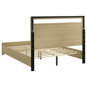 Hendricks 5-piece Queen Bedroom Set Light Oak - detail 4