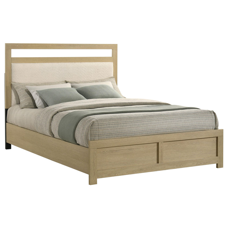 Hendricks Queen Panel Headboard Platform Bed Light Oak - detail 3