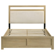 Hendricks Queen Panel Headboard Platform Bed Light Oak - detail 4