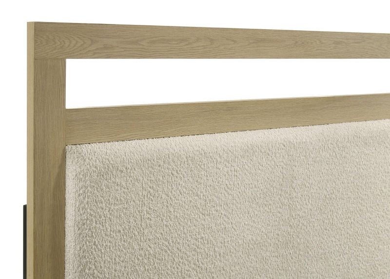 Hendricks Queen Panel Headboard Platform Bed Light Oak - detail 7