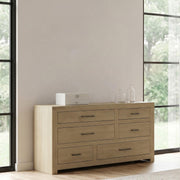 Hendricks 6-drawer Bedroom Dresser Storage Cabinet Light Oak