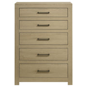 Hendricks 5-drawer Bedroom Chest of Drawers Light Oak - detail 3