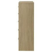 Hendricks 5-drawer Bedroom Chest of Drawers Light Oak - detail 5