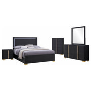 Marceline 5-piece Queen Bedroom Set Black - alternate view