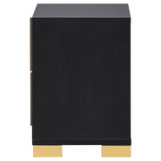 Marceline 2-drawer Nightstand Black - detail 5