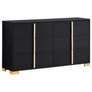 Marceline 6-drawer Dresser Black - alternate view