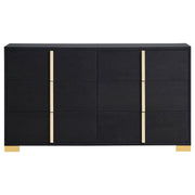 Marceline 6-drawer Dresser Black - detail 3