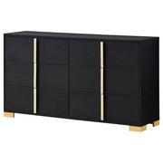 Marceline 6-drawer Dresser Black - detail 4