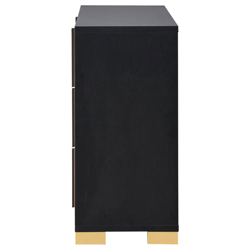 Marceline 6-drawer Dresser Black - detail 5