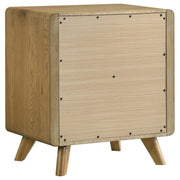 Bennett 2-drawer Bedroom Nightstand Bedside Table Light Oak - detail 6