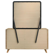 Bennett 6-drawer Bedroom Dresser and Mirror Set Light Oak - detail 7