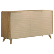 Bennett 6-drawer Bedroom Dresser Cabinet Light Oak - detail 6