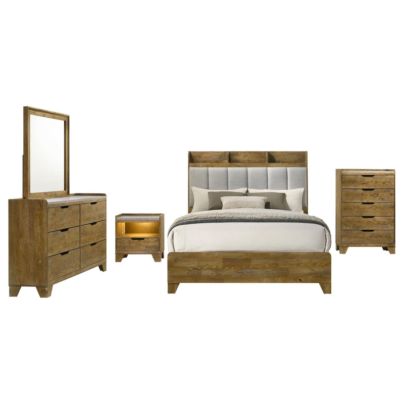 Henderson 5-piece Queen Bedroom Set Medium Oak - alternate view