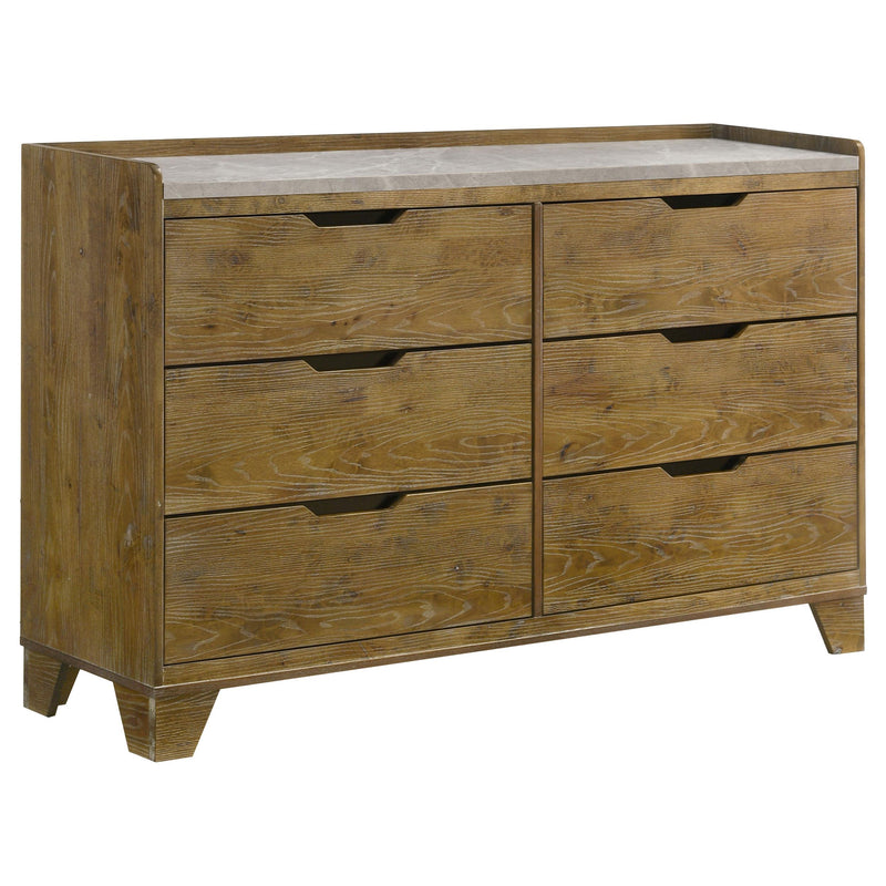 Henderson 5-piece Queen Bedroom Set Medium Oak - detail 7