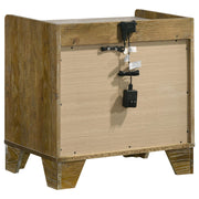 Henderson 1-drawer LED Nightstand Bedside Table Medium Oak - detail 4