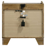 Henderson 1-drawer LED Nightstand Bedside Table Medium Oak - detail 5