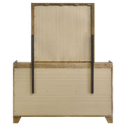 Henderson 6-drawer Bedroom Dresser with Mirror Medium Oak - detail 5