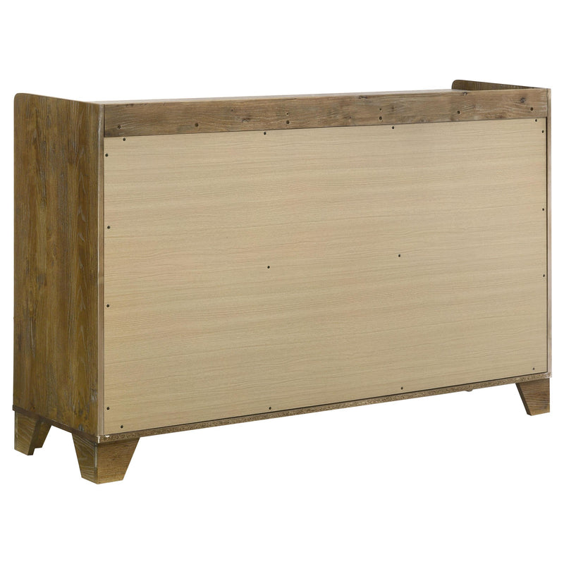 Henderson 6-drawer Bedroom Dresser Cabinet Medium Oak - detail 4