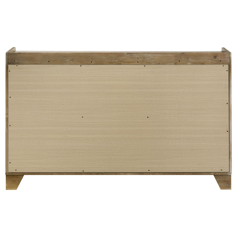 Henderson 6-drawer Bedroom Dresser Cabinet Medium Oak - detail 5