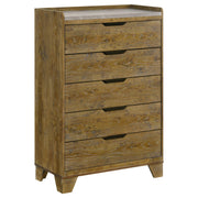 Henderson 5-drawer Bedroom Chest of Drawers Medium Oak - alternate view