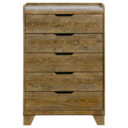 Henderson 5-drawer Bedroom Chest of Drawers Medium Oak - detail 3