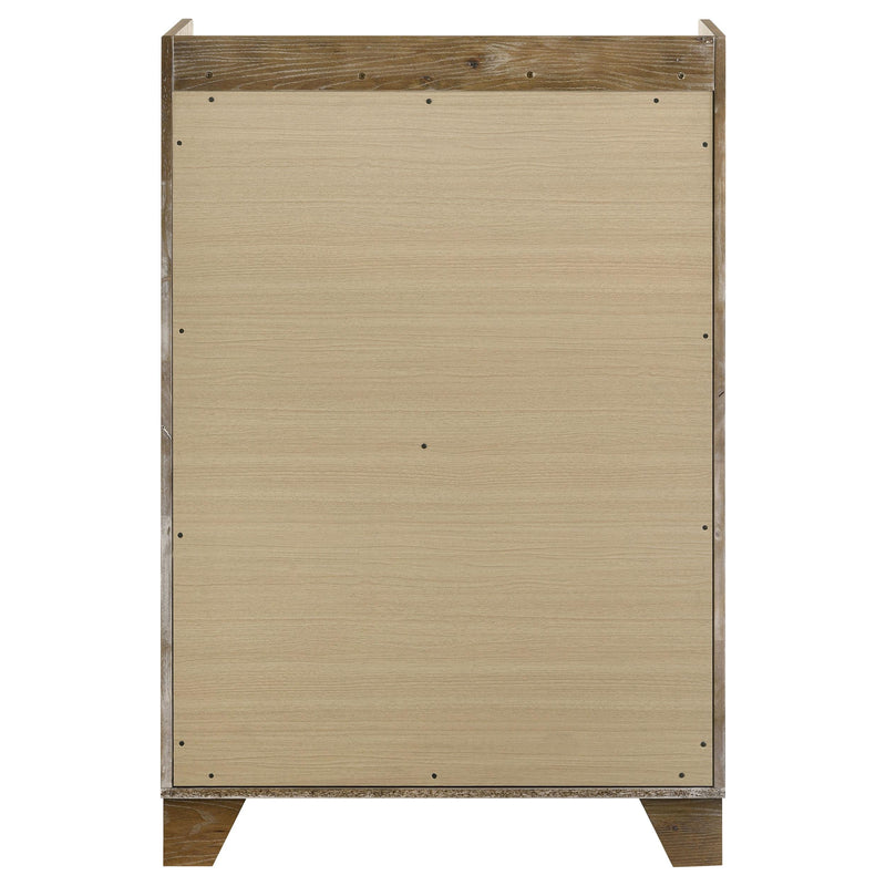 Henderson 5-drawer Bedroom Chest of Drawers Medium Oak - detail 5